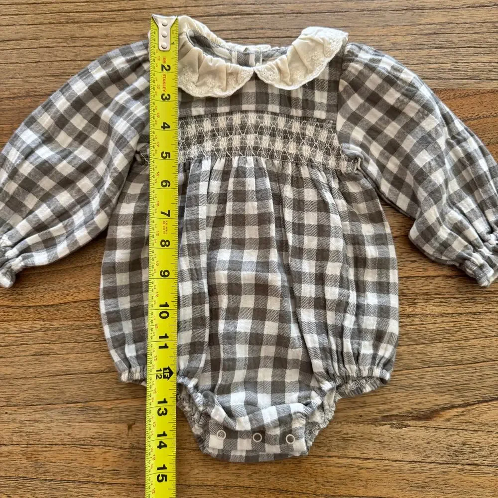 Quincy Mae Callie Romper - Size 3-6 months